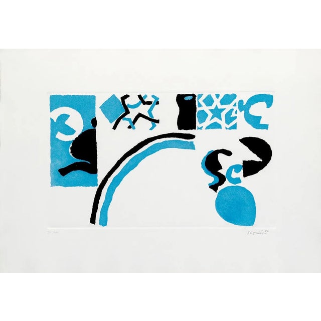 Abstract Composition - Original Etching by Antonio Scordia - 1980 ca. 1980 For Sale