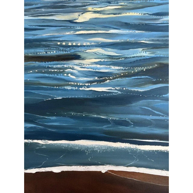 "Big Island Blue" Contemporary Oil Painting by Jessica Fairley For Sale - Image 4 of 9