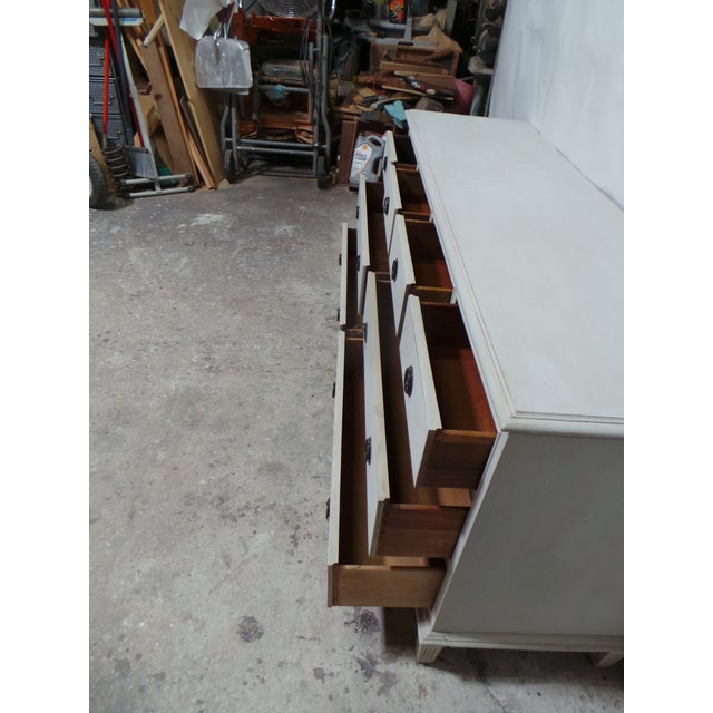 Wood Gustavian Style 8 Drawer Dresser For Sale - Image 7 of 9