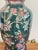 Vintage Asian Floral Cloisonne Style Ceramic Ginger Jar Table Lamp Hand Painted For Sale - Image 9 of 15