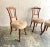 Hollywood Regency Antique Set of Four Carved Mahogany Grosfeld House Dining Chairs, 1940s For Sale - Image 3 of 12