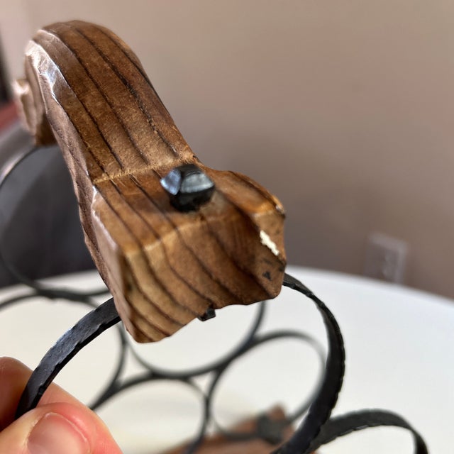 Mid 20th Century Vintage Spanish Brutalist Wine Holder For Sale - Image 5 of 8