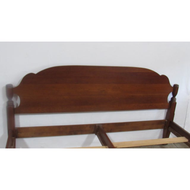 Traditional Harden Cherry Poster King Bed Cherry Designer For Sale - Image 3 of 6