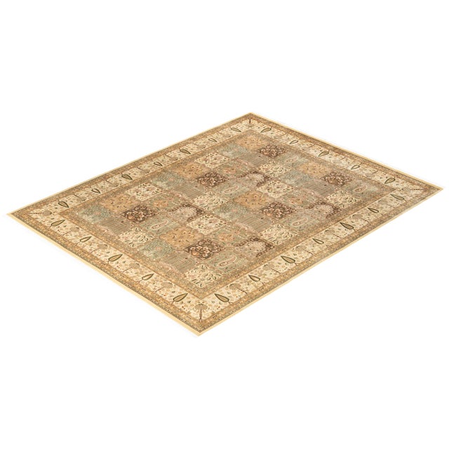 Ivory Mogul Hand-Knotted Area Rug - Ivory, 8' 2" x 10' 5" For Sale - Image 8 of 8