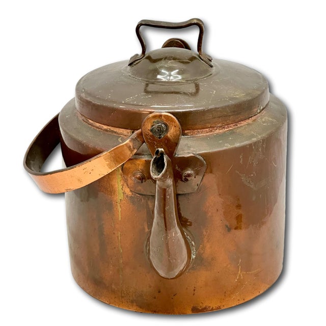 This really is an Great Looking Authentic Antique Early American Period Hot Water - Tea Kettle. Circa Early 1800s. Large...
