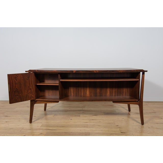 Mid-Century Modern Danish Rosewood Desk by Svend Åge Madsen for H.P. Hansen, Denmark, 1960s For Sale - Image 9 of 18