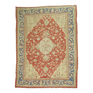 Early 20th Century Antique Oushak Rug 9' x 12'