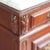 French historicist bedside table, circa 1900, with drawer, door compartment, and open shelf. The division into marble top,...
