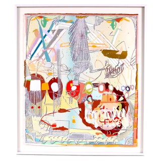 Darren Goins, Mixed Media Painting SIlkscreen, Glitter Metal Flake, Acrylic Paint Darren Goins For Sale