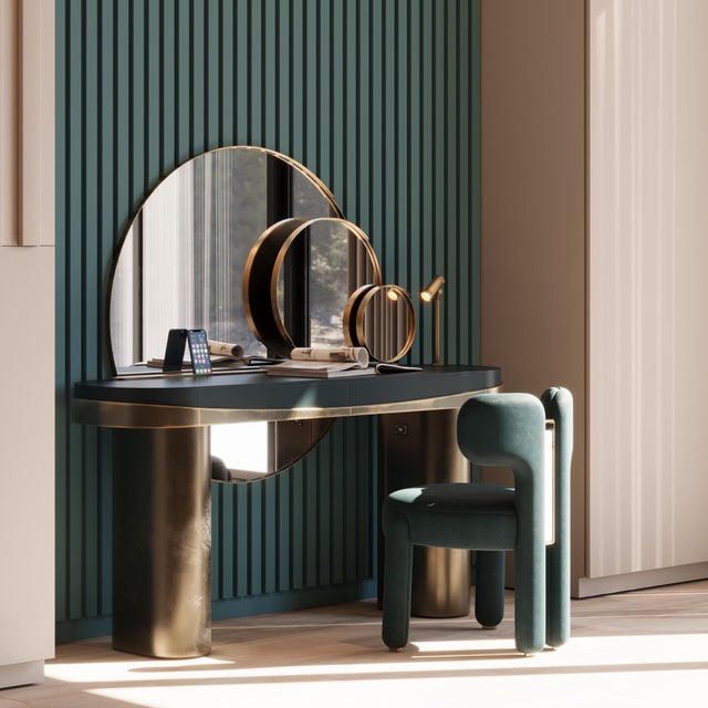 Not Yet Made - Made To Order Aldrich Dressing Table by Porus Studio For Sale - Image 5 of 18