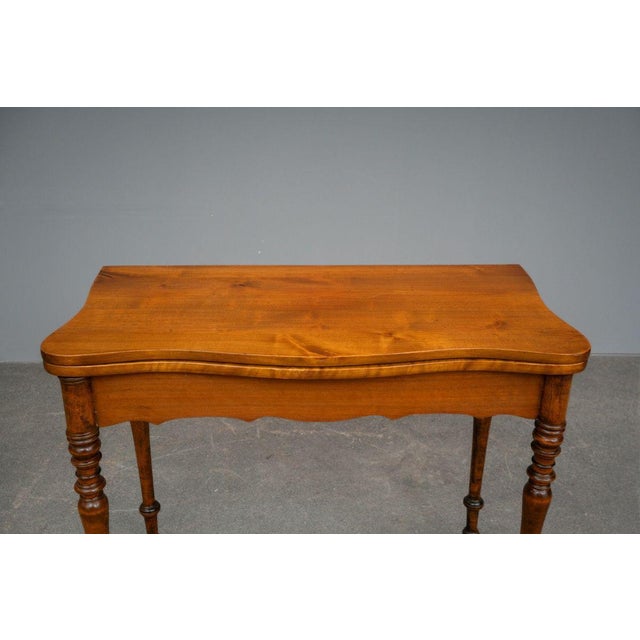 Biedermeier Gaming Table in Walnut, Mid-19th Century For Sale - Image 16 of 18