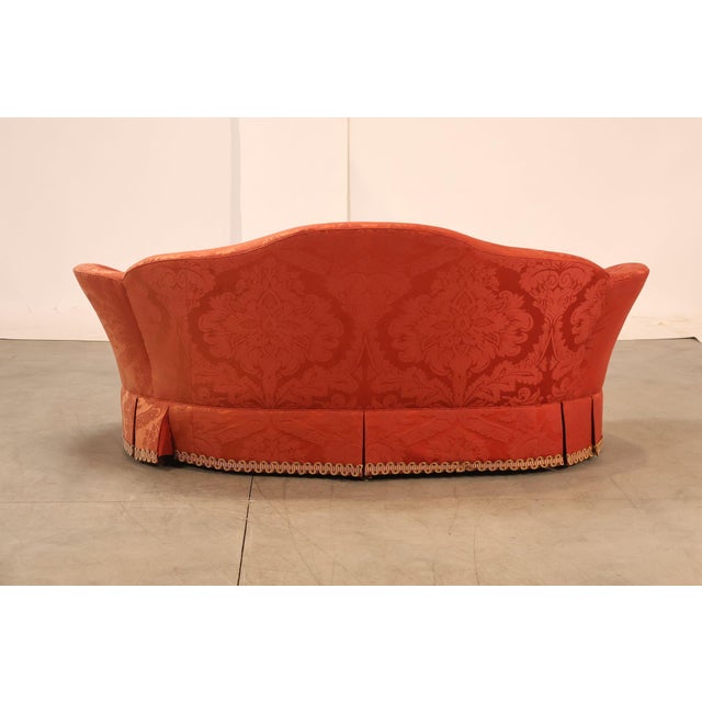 Hickory Chair Company Pair Of Custom Upholstered Silk Damask Sofas For Sale - Image 17 of 18