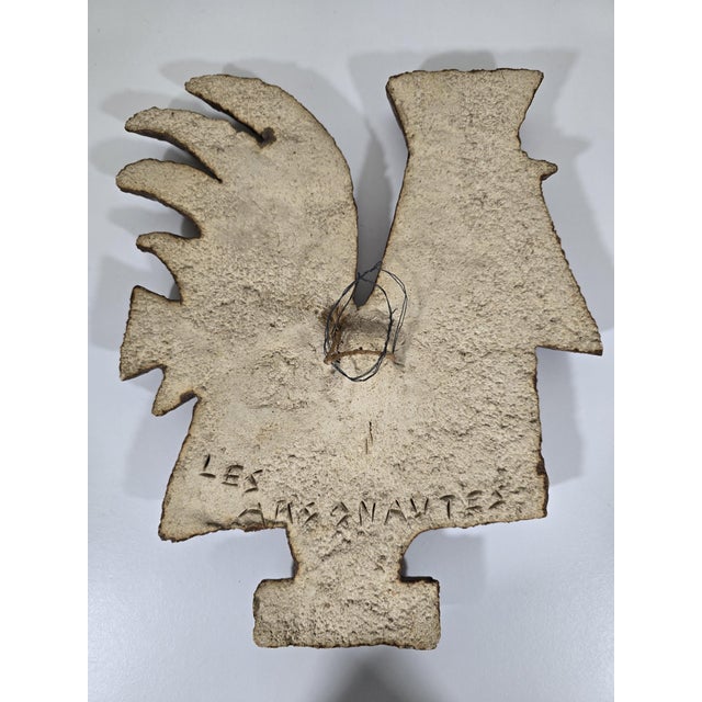 Ceramic Wall Plaque "Rooster" – Les Argonautes, Vallauris, 1960s Rare glazed ceramic wall plaque depicting a stylized...