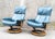 Stressless Leather Armchairs by Ekornes, Norway, 1980, Set of 2 For Sale - Image 14 of 14