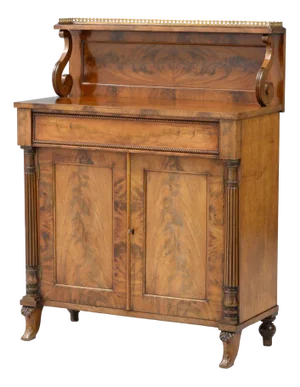 Brown Mahogany Cupboard, 1800s