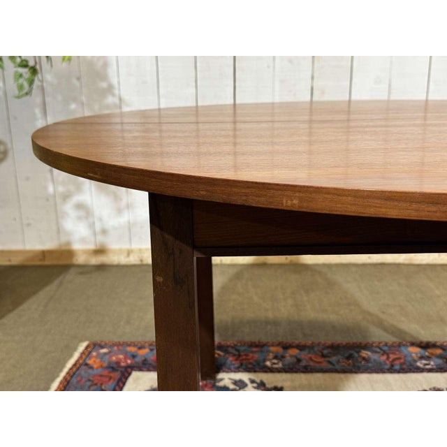 Vintage Teak Table with One Extension, 1970s For Sale - Image 13 of 18