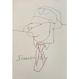 1970 Lithograph Dm09188 Derriere Le Miroir For Sale