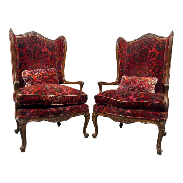 Early 20th Century Marvelous Louis XV French Bergere Chairs For Sale