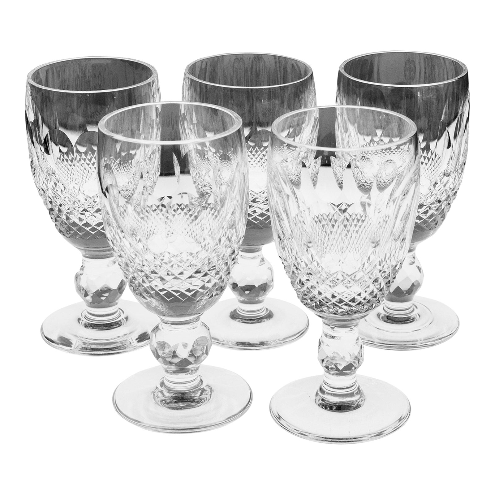 Late 20th Century Waterford Crystal Colleen Short Stem Sherry Wine