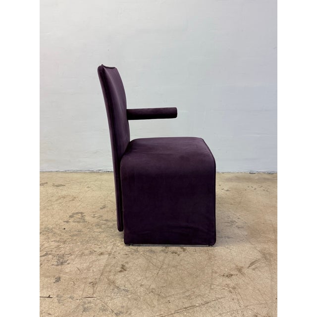 1980s Maurizio Salvato Postmodern Point Chairs for Saporiti Italia - Set of Four For Sale - Image 5 of 12