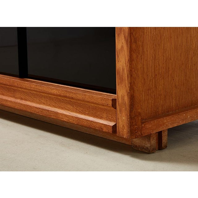 Oak Cabinet by Guillerme and Chambron for Votre Maison, France, 1960s For Sale - Image 9 of 10