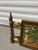 French Decorative Wrought Iron Hanging Sign With a Modern Painting, 19th Century For Sale - Image 4 of 10