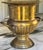 Vintage Neoclassical Brass Finish Urn Shape Vase For Sale - Image 9 of 11
