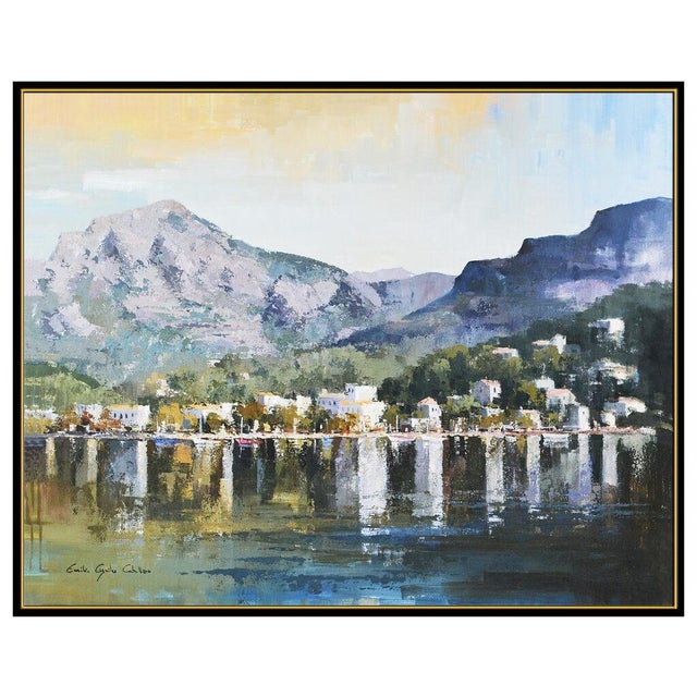Contemporary Mid 20th Century Bay of Mallorca, Emilio Caballero For Sale - Image 3 of 5