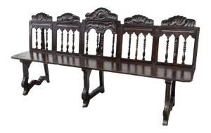 Rustic 18th Century Spanish Long Bench