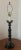 Spanish Revival Monumental 40” Mid 20th Century Spanish Revival Barley Twist Candlestick Lamp With Amethyst Finale & Original Foil Metallic Shade For Sale - Image 3 of 13