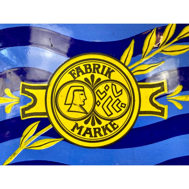 Large Enamel Sign by C. Robert Dold, Early 1920s For Sale - Image 3 of 11