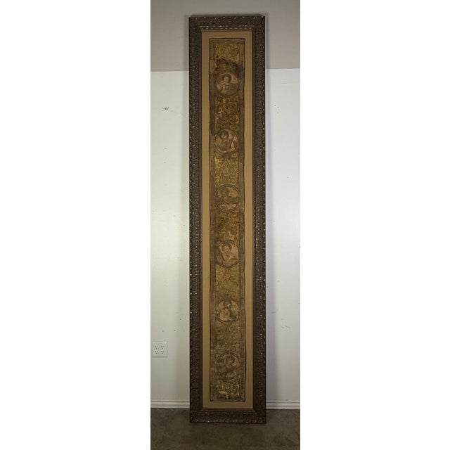 18th Century Italian Framed Embroidered Panel For Sale - Image 4 of 9