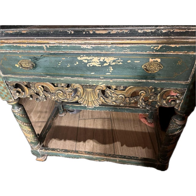 Vintage Spanish Colonial Revival Devotional Shrine Cabinet by Wma French Furniture Co. Minneapolis, Minnesota, Mid-20th Century. For Sale - Image 4 of 9