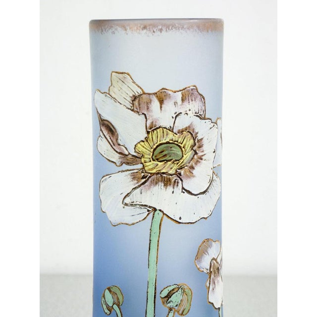 Vase in Glass and Enamel from Montjoye, France, 1920s For Sale - Image 3 of 8