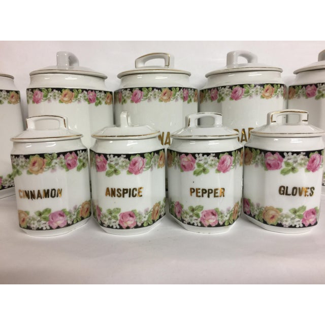 Antique European Ceramic Kitchen Canisters Set of 9 Chairish