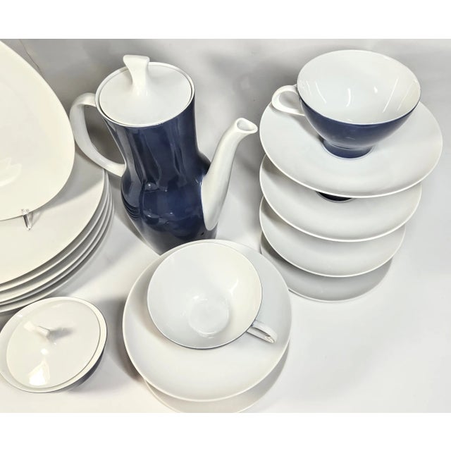 Six Place Settings Plus Mid-Century Bone China- Set of Twenty One For Sale - Image 11 of 11