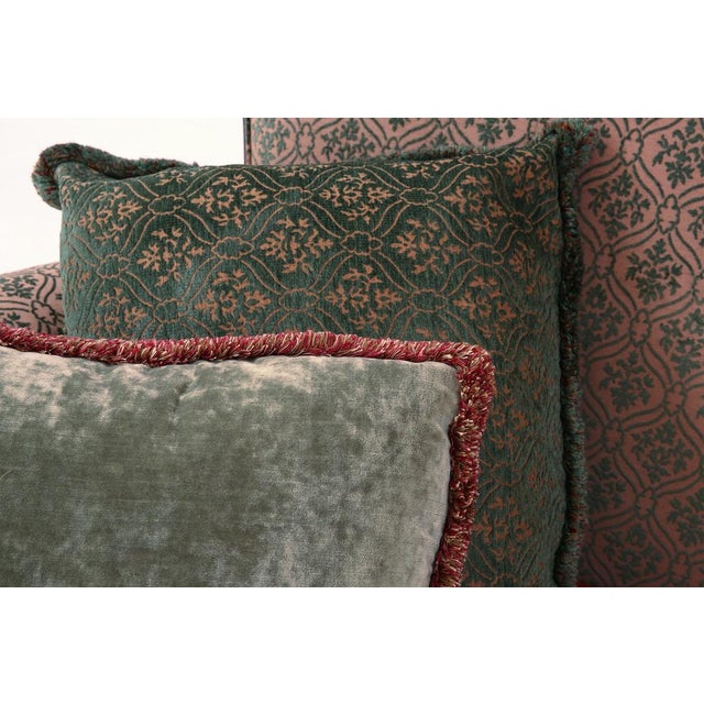 Set of Large Victorian Sofa and Ottoman, 1890s For Sale - Image 15 of 18