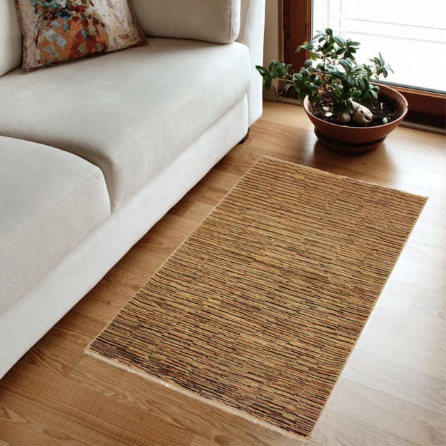 Transform your home's interior with a stunning hand-knotted Gabbeh rug. These rugs are meticulously crafted with bold...