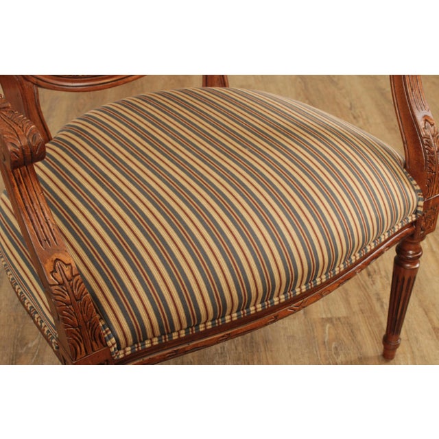 2000 - 2009 Ethan Allen French Louis XVI Style Armchair For Sale - Image 5 of 13