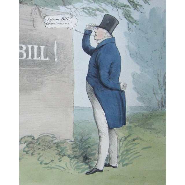 Rare print from the series Political Sketches. John Doyle (1797-1868) was one of the most famous and prolific illustrator...