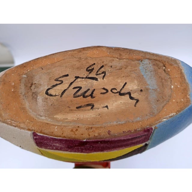 Large Vintage Gli Etruschi Ceramic Vase by Ivo De Santis, 1960s For Sale - Image 10 of 11