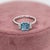 1ct Emerald Cut Aquamarine Ring With Diamond Accents: Solid 14k Gold, 6.5x5.5mm, Size 6.75 For Sale - Image 4 of 10