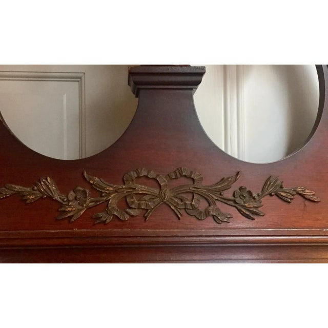 Traditional Antique Mantle Mirror Dining Entry Federal Sideboard For Sale - Image 3 of 6