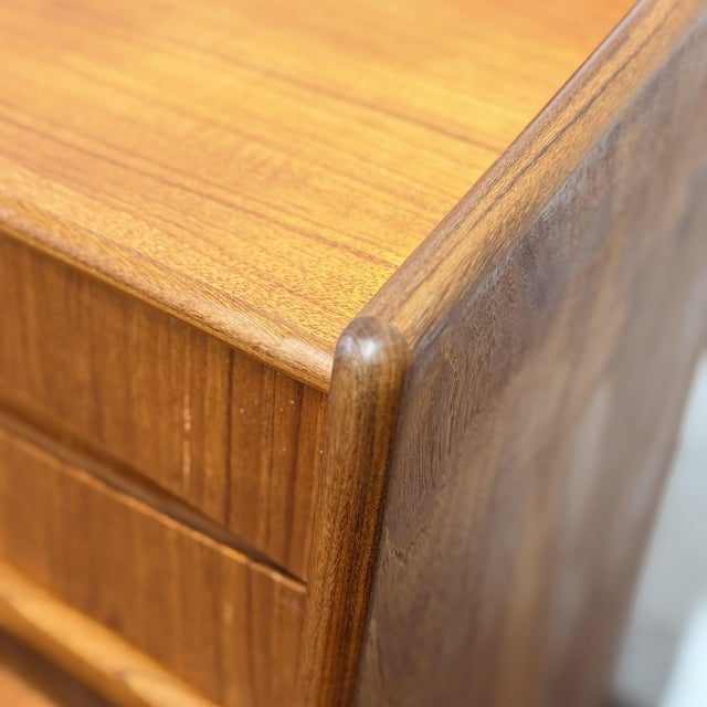Vintage Danish Modern Teak Secretary Desk by Gunnar Falsig, Circa 1960's For Sale - Image 10 of 11