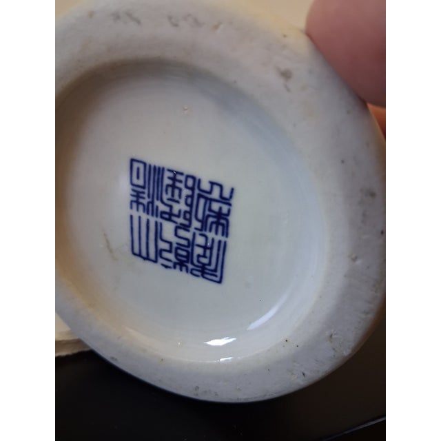 Chinese Vintage Chinosary Ceramic, China, Blue and White Vase For Sale - Image 3 of 3