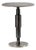 Blackened Nickel Deco Side Table For Sale