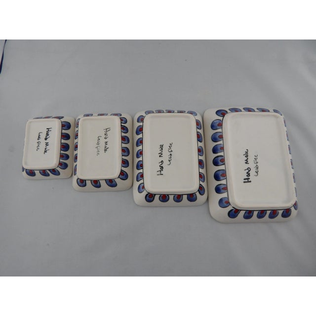 Turkish Ceramic Salad Serving Bowl - Set of 4 For Sale In Philadelphia - Image 6 of 7