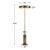 Metal Mod Brass Beret & Marble Floor Lamp For Sale - Image 7 of 7