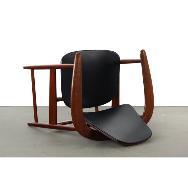 Wood Are Hovmand Olsen Captain's Chair in Teak Denmark For Sale - Image 7 of 8