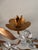 1950s Pair of Gilt Tole Candle Sconces With Glass Flowers For Sale In Kansas City - Image 6 of 8